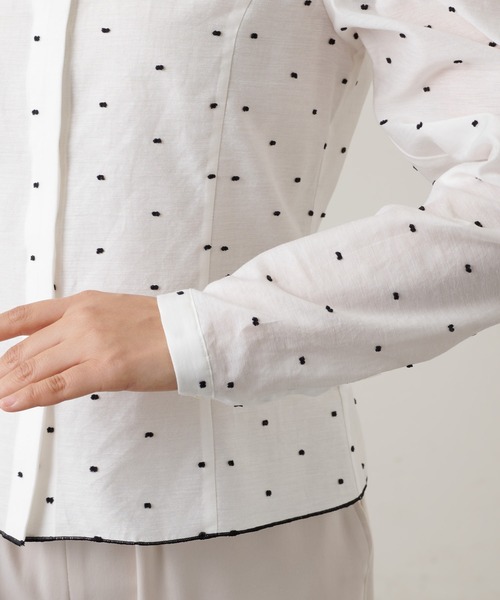 Whim Gazette（ウィムガゼット）の「【GEMINI】ドットブラウス（シャツ