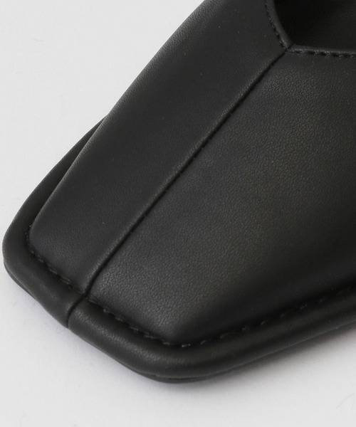 A part by（アパートバイ）の「スクエアフラットパンプス（パンプス・レディース・ライトイエロー/アイボリー/ブラック・LARGE/MEDIUM）」の11枚目の写真