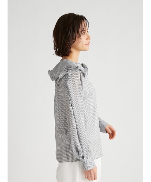 CELFORD（セルフォード）の「【HANAE　MORI×CELFORDコラボ】ペタルカラーブラウス（シャツ/ブラウス・レディース・チェック/ホワイト/オレンジ・36/38）」の9枚目の写真