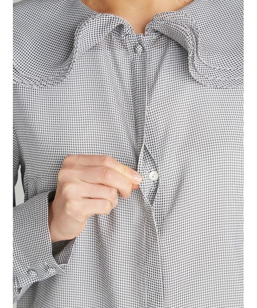 CELFORD（セルフォード）の「【HANAE　MORI×CELFORDコラボ】ペタルカラーブラウス（シャツ/ブラウス・レディース・チェック/ホワイト/オレンジ・36/38）」の13枚目の写真