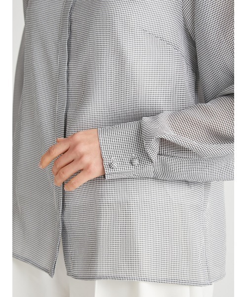 CELFORD（セルフォード）の「【HANAE　MORI×CELFORDコラボ】ペタルカラーブラウス（シャツ/ブラウス・レディース・チェック/ホワイト/オレンジ・36/38）」の14枚目の写真
