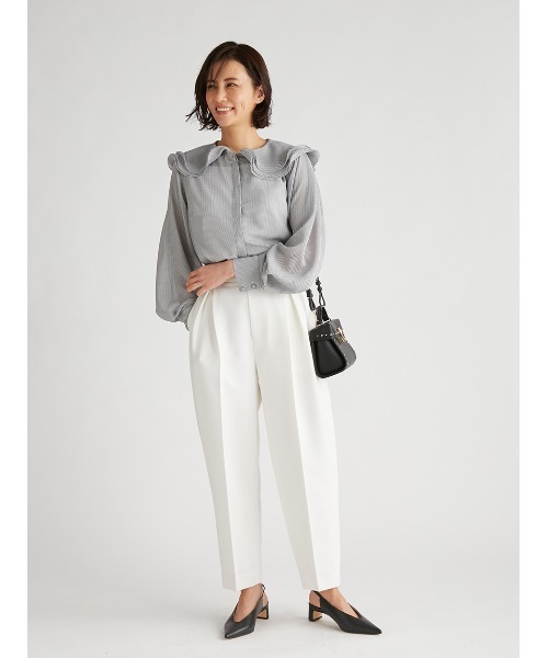 CELFORD（セルフォード）の「【HANAE　MORI×CELFORDコラボ】ペタルカラーブラウス（シャツ/ブラウス・レディース・チェック/ホワイト/オレンジ・36/38）」の16枚目の写真