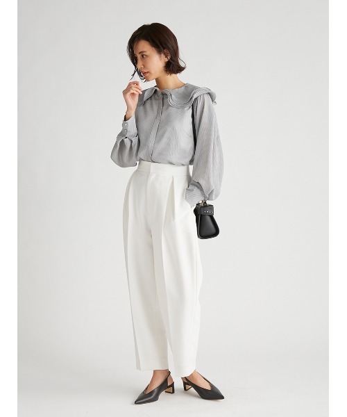 CELFORD（セルフォード）の「【HANAE　MORI×CELFORDコラボ】ペタルカラーブラウス（シャツ/ブラウス・レディース・チェック/ホワイト/オレンジ・36/38）」の17枚目の写真