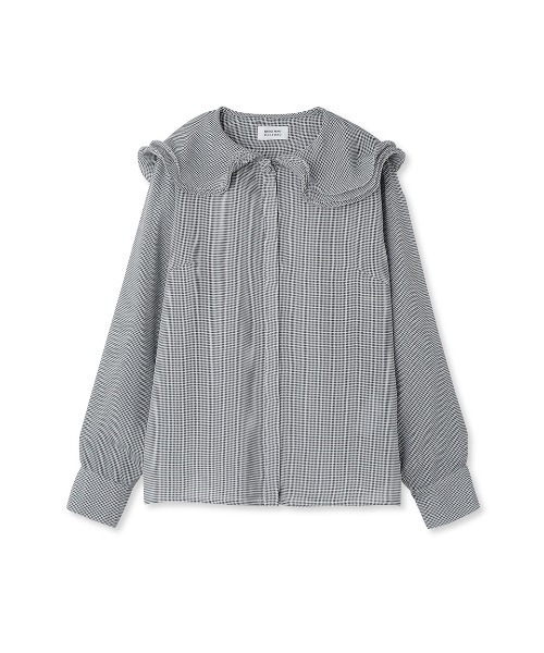 CELFORD（セルフォード）の「【HANAE　MORI×CELFORDコラボ】ペタルカラーブラウス（シャツ/ブラウス・レディース・チェック/ホワイト/オレンジ・36/38）」の19枚目の写真
