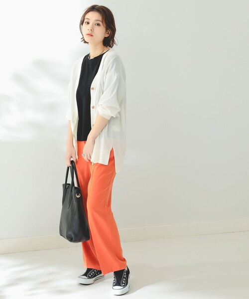 B:MING by BEAMS(ビーミングバイビームス)の「B:MING by BEAMS / シアー ビッグ カーディガン(カーディガン/ボレロ・レディース・オフホワイト/スミクロ/マスタード/ブルー系・FREE)」の11枚目の写真