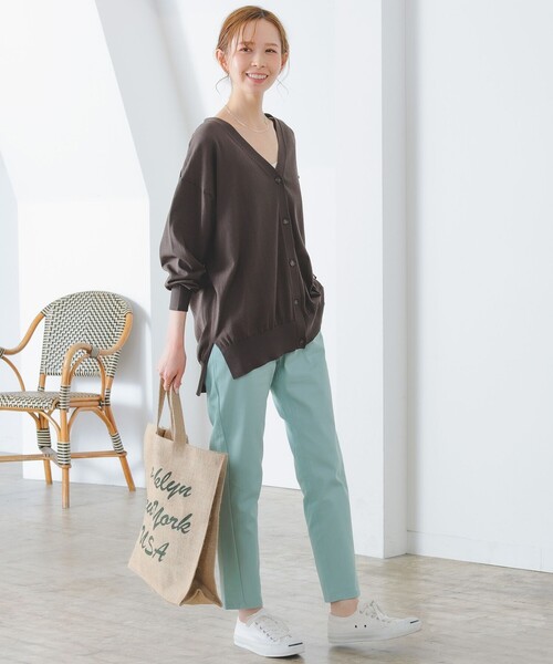 B:MING by BEAMS(ビーミングバイビームス)の「B:MING by BEAMS / シアー ビッグ カーディガン(カーディガン/ボレロ・レディース・オフホワイト/スミクロ/マスタード/ブルー系・FREE)」の15枚目の写真