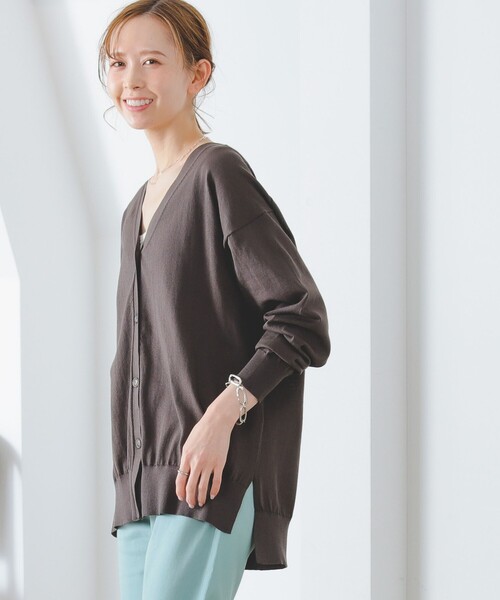 B:MING by BEAMS(ビーミングバイビームス)の「B:MING by BEAMS / シアー ビッグ カーディガン(カーディガン/ボレロ・レディース・オフホワイト/スミクロ/マスタード/ブルー系・FREE)」の16枚目の写真