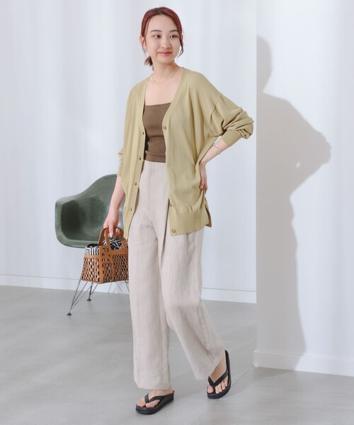 B:MING by BEAMS(ビーミングバイビームス)の「B:MING by BEAMS / シアー ビッグ カーディガン(カーディガン/ボレロ・レディース・オフホワイト/スミクロ/マスタード/ブルー系・FREE)」の19枚目の写真