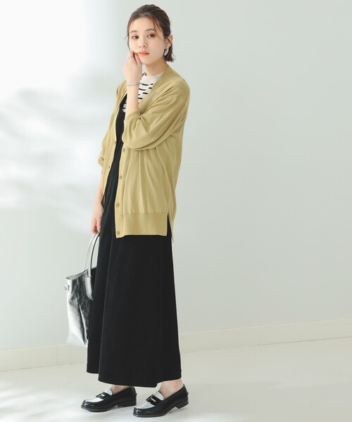 B:MING by BEAMS(ビーミングバイビームス)の「B:MING by BEAMS / シアー ビッグ カーディガン(カーディガン/ボレロ・レディース・オフホワイト/スミクロ/マスタード/ブルー系・FREE)」の21枚目の写真