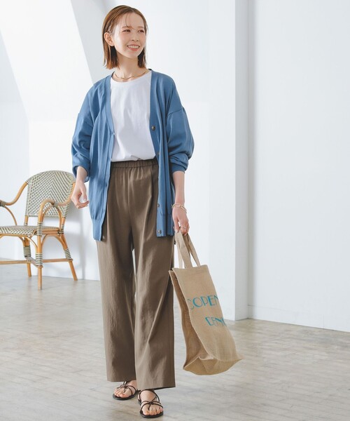 B:MING by BEAMS(ビーミングバイビームス)の「B:MING by BEAMS / シアー ビッグ カーディガン(カーディガン/ボレロ・レディース・オフホワイト/スミクロ/マスタード/ブルー系・FREE)」の22枚目の写真