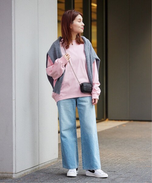 JOURNAL STANDARD（ジャーナルスタンダード）の「■《追加3》タックスウェットシャツ（Tシャツ/カットソー・レディース・ホワイト/ブラック/チャコールグレー/ピンク/ダークブルー・FREE）」の11枚目の写真