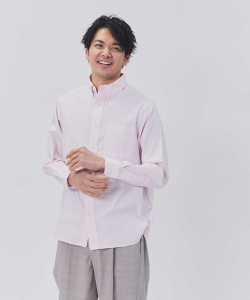 BACK NUMBER(バックナンバー)の「【BACK NUMBER】ピンオックスBDシャツ(シャツ/ブラウス・メンズ・ホワイト/ブラック/サックスブルー/ライトピンク・S/M/L/XL)」の4枚目の写真