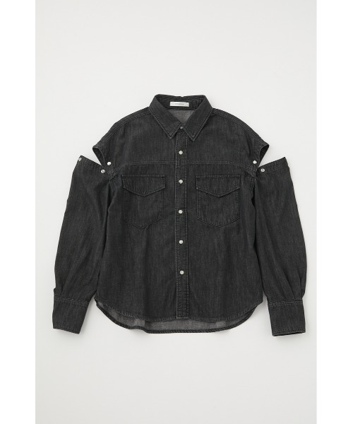MOUSSY（マウジー）の「CUT OUT DENIM シャツ（シャツ/ブラウス