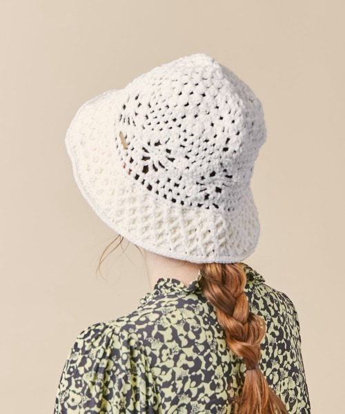 kaorinomori(カオリノモリ)の「kaorinomori アテハット(ハット・レディース・ホワイト/ベージュ/ライトパープル・FREE)」の6枚目の写真