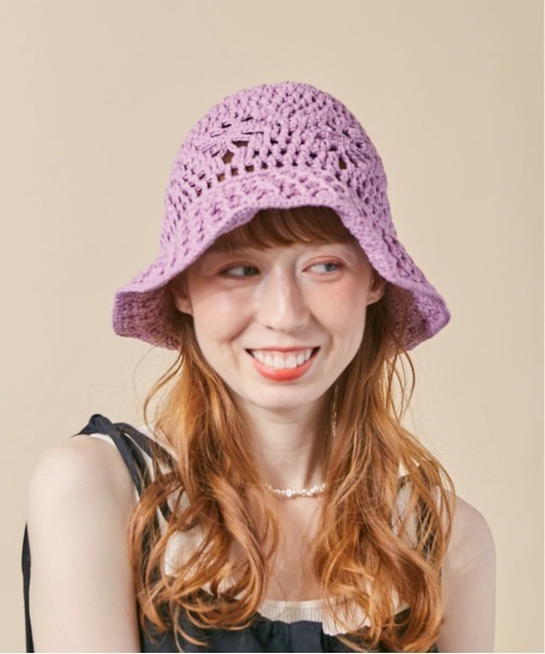 kaorinomori(カオリノモリ)の「kaorinomori アテハット(ハット・レディース・ホワイト/ベージュ/ライトパープル・FREE)」の15枚目の写真