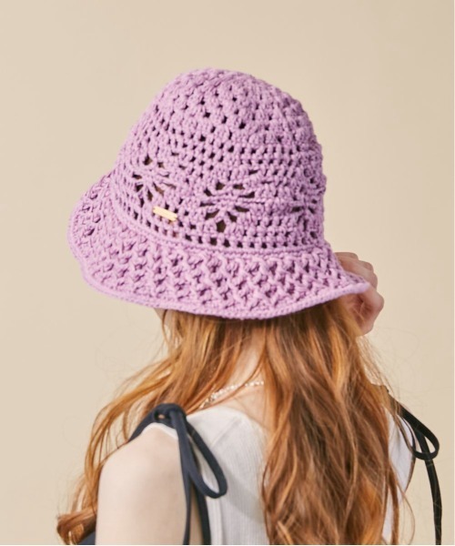 kaorinomori(カオリノモリ)の「kaorinomori アテハット(ハット・レディース・ホワイト/ベージュ/ライトパープル・FREE)」の17枚目の写真