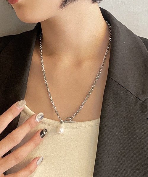 SEN TOKYO（セントーキョー）の「パールデザインネックレス（ネックレス・レディース・ゴールド/シルバー系その他2/ゴールド系その他2/ゴールド系その他3/シルバー/ゴールド系その他4・FREE）」の9枚目の写真
