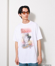 LIFE/ライフ 別注 カート・コバーン コラボフォト Tシャツ 完売品 別注 カート・コバーン コラボフォト カレッジTシャツ/LIFE Kurt