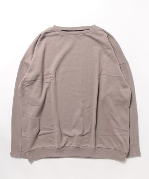 STYLEBLOCK（スタイルブロック）の「CVC裏毛フィンガーホールオーバープルオーバー（スウェット・レディース・グレイッシュベージュ/ブラック/オフホワイト/ライトベージュ/ピンク・M）」の5枚目の写真
