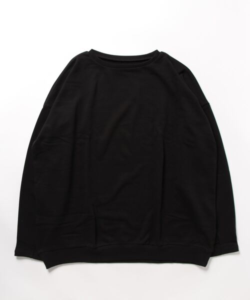 STYLEBLOCK（スタイルブロック）の「CVC裏毛フィンガーホールオーバープルオーバー（スウェット・レディース・グレイッシュベージュ/ブラック/オフホワイト/ライトベージュ/ピンク・M）」の3枚目の写真
