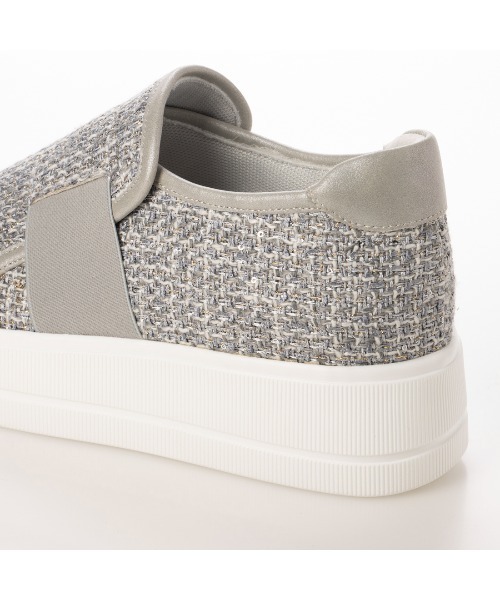 Riz raffinee（リズラフィーネ）の「厚底スリッポンスニーカー（スリッポン・レディース・アイボリー/グレー系その他4/ブラック・23cm/23.5cm/24.5cm/24cm/22.5cm）」の14枚目の写真