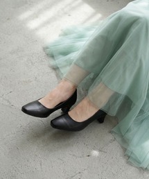 AAA+Feminine ふわふわインソール ローヒールパンプス