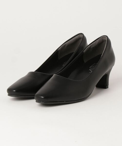 AAA+Feminine（サンエープラスフェミニン）の「AAA+Feminine ふわふわインソール ローヒールパンプス（パンプス・レディース・ブラック系2/ブラック系1/ブラック系/ブラック・37/38/41/35/40/42/39/34/36）」の10枚目の写真