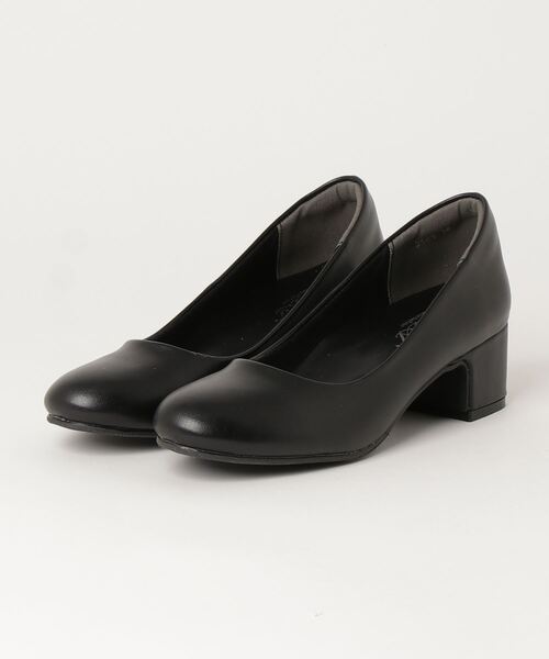 AAA+Feminine（サンエープラスフェミニン）の「AAA+Feminine ふわふわインソール ローヒールパンプス（パンプス・レディース・ブラック系2/ブラック系1/ブラック系/ブラック・37/38/41/35/40/42/39/34/36）」の6枚目の写真