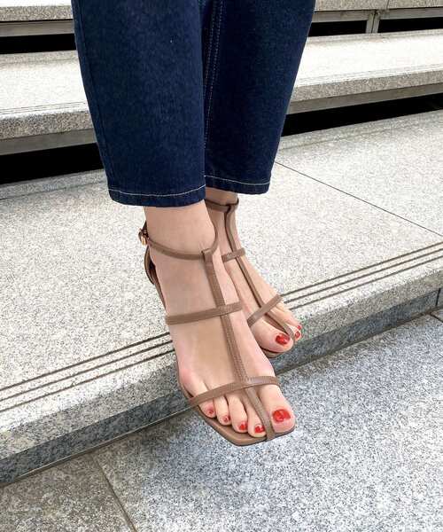 OPAQUE.CLIP(オペークドットクリップ)の「◆≪ヒルナンデス!で紹介≫ クロスストラップヒールサンダル(サンダル・レディース・ブラック/ブラウン系・02/03)」の17枚目の写真