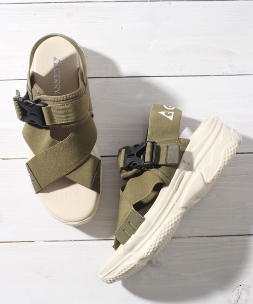 GERRY（ジェリー）の「【GERRY/ジェリー】クロスベルトスポーツサンダル レディース（サンダル・レディース・ベージュ/カーキ/ブラック・M/L/LL/S）」の6枚目の写真