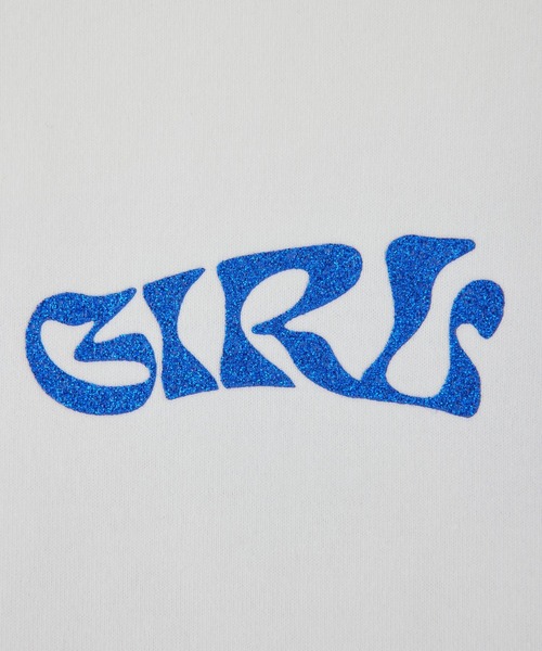 X-girl（エックスガール）の「GLITTER BUTTERFLY LOGO S/S TEE（Tシャツ/カットソー・レディース・ブラック/オリーブ/ホワイト・S/M/L/XL）」の15枚目の写真