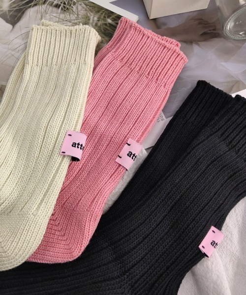 Vipoa(ヴィポア)の「バックデザイン厚手リブソックス(ソックス/靴下・レディース・グリーン/ピンク/ライトブルー/アイボリー/ブラック/グレー・FREE)」の22枚目の写真