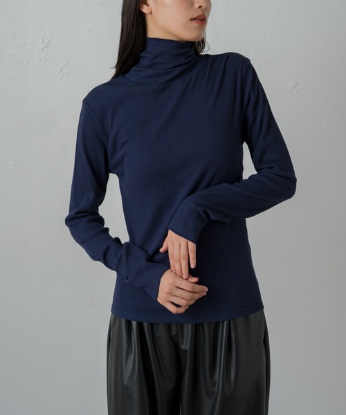 earthy（アーシー）の「オーガニックコットンテレコタートル（Tシャツ/カットソー・レディース・イエロー/オレンジ/ブルー/オフホワイト/ホワイト/ブラック/ネイビー/イエロー系その他/ブラウン・FREE）」の5枚目の写真