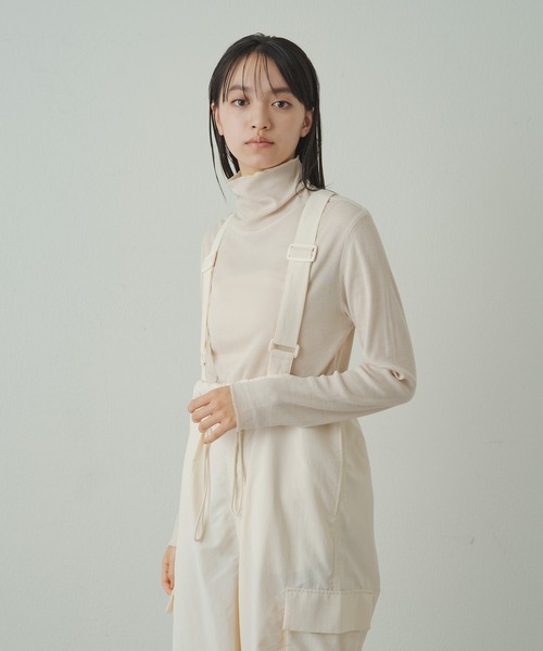 earthy（アーシー）の「オーガニックコットンテレコタートル（Tシャツ/カットソー・レディース・イエロー/オレンジ/ブルー/オフホワイト/ホワイト/ブラック/ネイビー/イエロー系その他/ブラウン・FREE）」の22枚目の写真