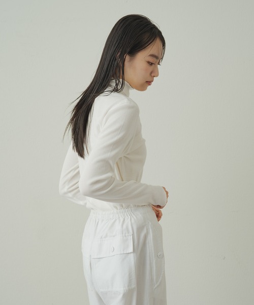 earthy（アーシー）の「オーガニックコットンテレコタートル（Tシャツ/カットソー・レディース・イエロー/オレンジ/ブルー/オフホワイト/ホワイト/ブラック/ネイビー/イエロー系その他/ブラウン・FREE）」の11枚目の写真