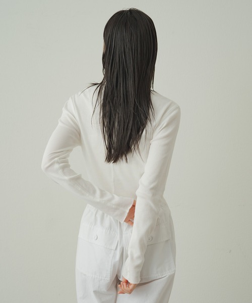 earthy（アーシー）の「オーガニックコットンテレコタートル（Tシャツ/カットソー・レディース・イエロー/オレンジ/ブルー/オフホワイト/ホワイト/ブラック/ネイビー/イエロー系その他/ブラウン・FREE）」の12枚目の写真