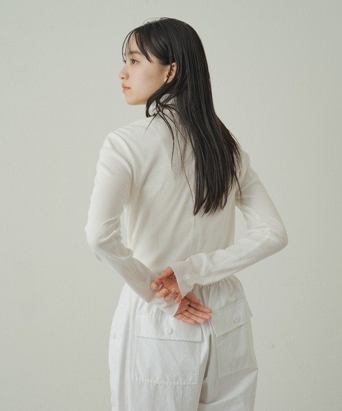 earthy（アーシー）の「オーガニックコットンテレコタートル（Tシャツ/カットソー・レディース・イエロー/オレンジ/ブルー/オフホワイト/ホワイト/ブラック/ネイビー/イエロー系その他/ブラウン・FREE）」の13枚目の写真