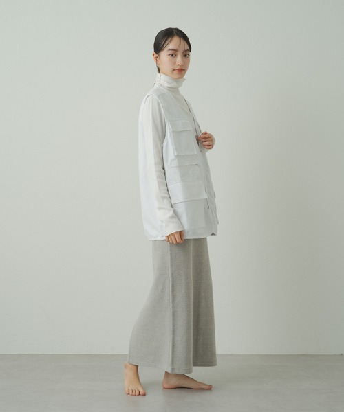 earthy（アーシー）の「オーガニックコットンテレコタートル（Tシャツ/カットソー・レディース・イエロー/オレンジ/ブルー/オフホワイト/ホワイト/ブラック/ネイビー/イエロー系その他/ブラウン・FREE）」の17枚目の写真