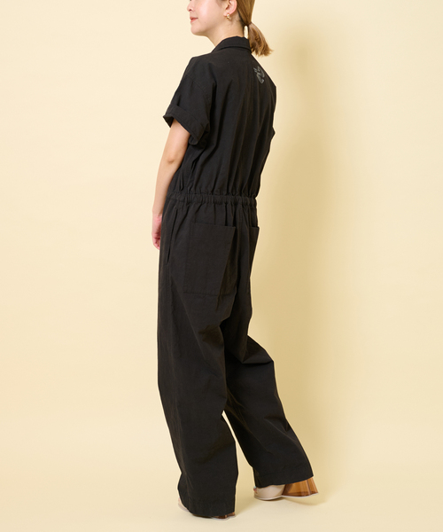 U by SPICK&SPAN（ユーバイスピックアンドスパン）の「【WILHELM NEUBER】別注ハーフスリーブ ボイラースーツ（つなぎ/オールインワン・レディース・ブラック/アイボリー/ピンク・SMALL/MEDIUM）」の18枚目の写真