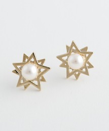JewCas クロス スターEar Jacket ピアス[JC4412]