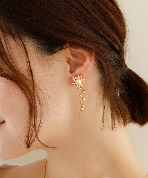 JewCas（ジュアキャス）の「JewCas クロス スターEar Jacket ピアス[JC4412]（ピアス（両耳用）・レディース・ゴールド・FREE）」の18枚目の写真