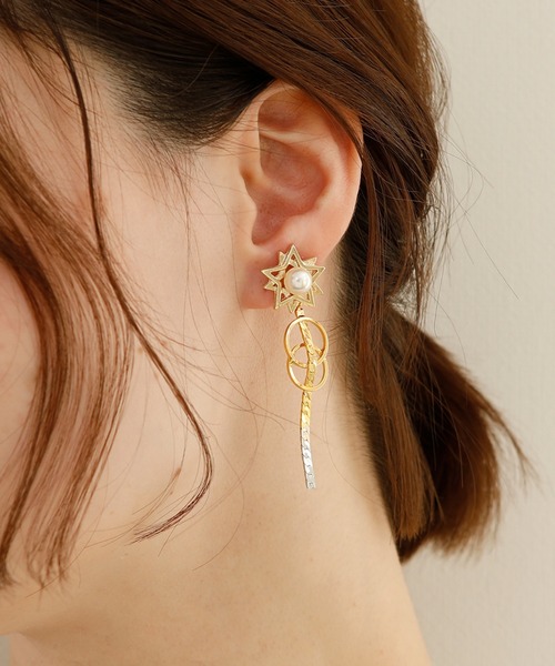 JewCas（ジュアキャス）の「JewCas クロス スターEar Jacket ピアス[JC4412]（ピアス（両耳用）・レディース・ゴールド・FREE）」の11枚目の写真