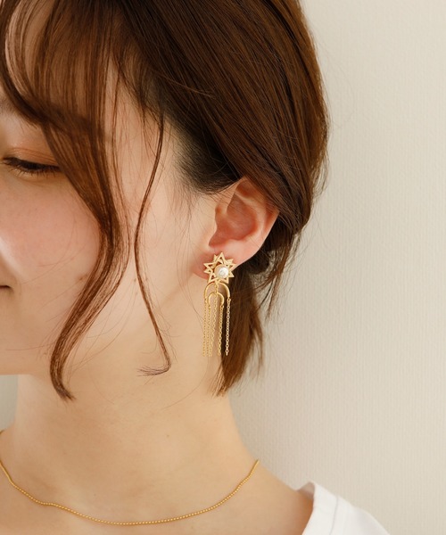 JewCas（ジュアキャス）の「JewCas クロス スターEar Jacket ピアス[JC4412]（ピアス（両耳用）・レディース・ゴールド・FREE）」の19枚目の写真