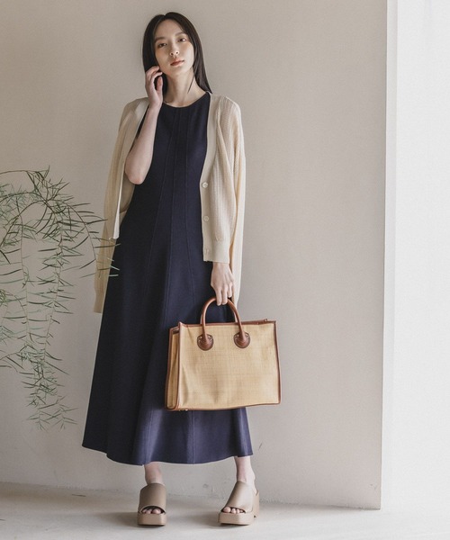 Andemiu（アンデミュウ）の「メッシュカーディガン195659（カーディガン/ボレロ・レディース・アイボリー/ブラック/ブルー/モカ・FREE）」の5枚目の写真