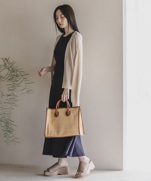 Andemiu（アンデミュウ）の「メッシュカーディガン195659（カーディガン/ボレロ・レディース・アイボリー/ブラック/ブルー/モカ・FREE）」の6枚目の写真