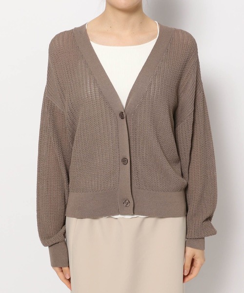 Andemiu（アンデミュウ）の「メッシュカーディガン195659（カーディガン/ボレロ・レディース・アイボリー/ブラック/ブルー/モカ・FREE）」の17枚目の写真