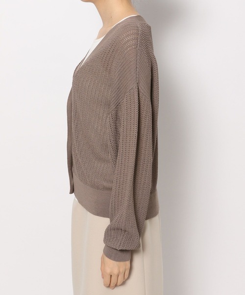 Andemiu（アンデミュウ）の「メッシュカーディガン195659（カーディガン/ボレロ・レディース・アイボリー/ブラック/ブルー/モカ・FREE）」の18枚目の写真