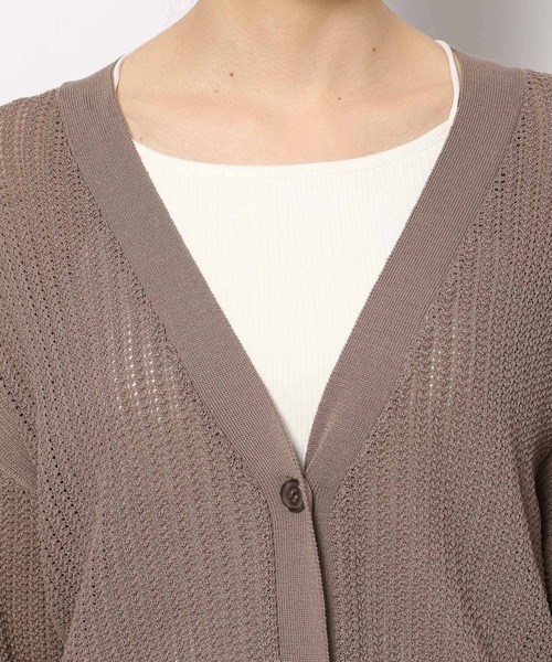 Andemiu（アンデミュウ）の「メッシュカーディガン195659（カーディガン/ボレロ・レディース・アイボリー/ブラック/ブルー/モカ・FREE）」の20枚目の写真