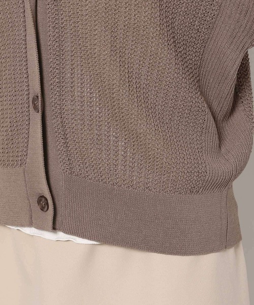 Andemiu（アンデミュウ）の「メッシュカーディガン195659（カーディガン/ボレロ・レディース・アイボリー/ブラック/ブルー/モカ・FREE）」の22枚目の写真