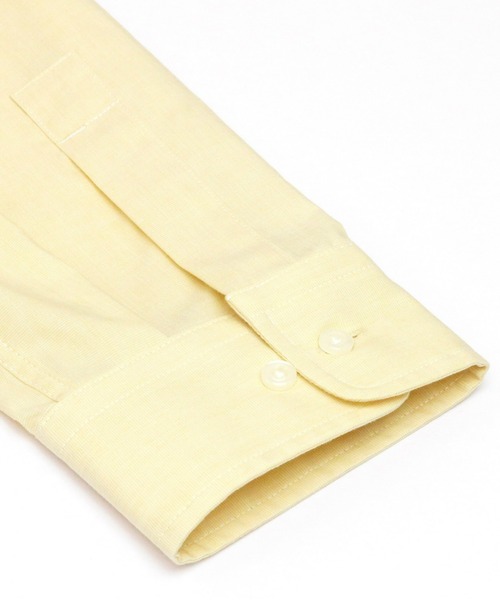 Pitta Re:)（ピッタリ）の「ラウンドテール ボタンダウン 長袖カジュアルシャツ（シャツ/ブラウス・メンズ・ライトイエロー・S/M/L/LL）」の4枚目の写真